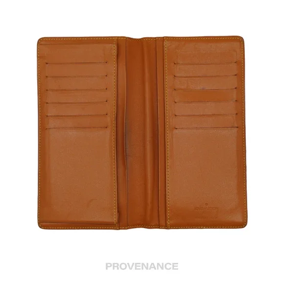 🔴 Louis Vuitton Long Wallet - Nomade Caramel Leather